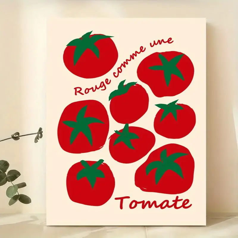 Home Decor Kolkata - 현대 다채로운 빨간 토마토 벽 아트