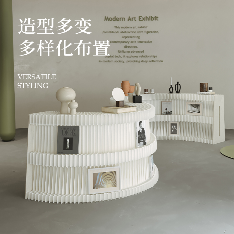 Home Decor Brochure - 접이식 책장 신문 선반 제품 전시