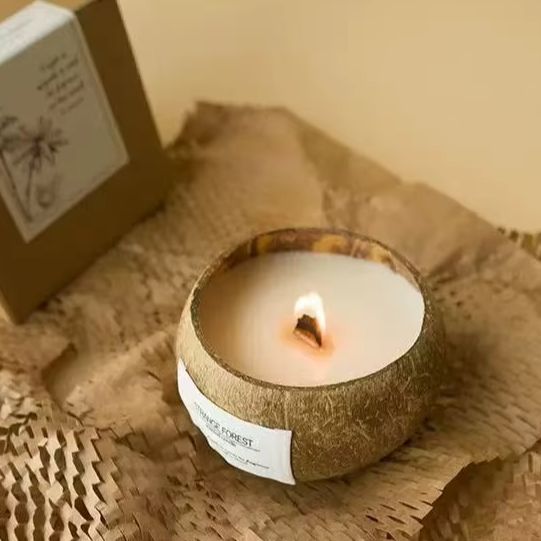 Home Decor Essentials - 천연 코코넛 껍질 향초, 아로마테라피 식물