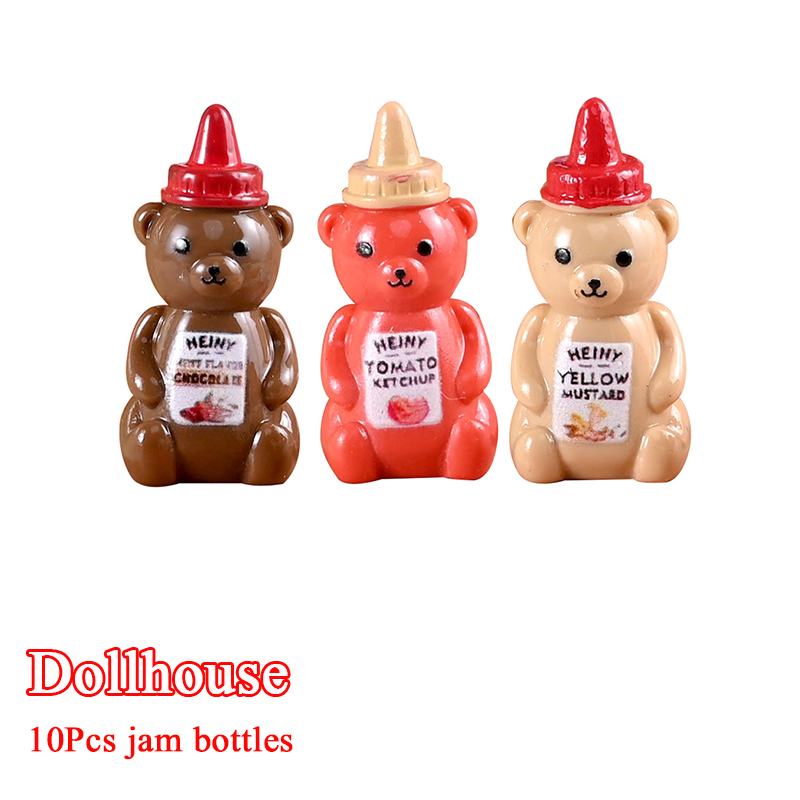 Home Decor Kolkata - 10개 1/12 인형집 모형 작은 곰