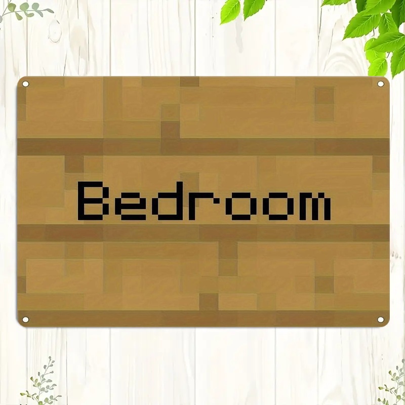 Home Decor Games Free - 빈티지 픽셀 아트 침실 표지판 |