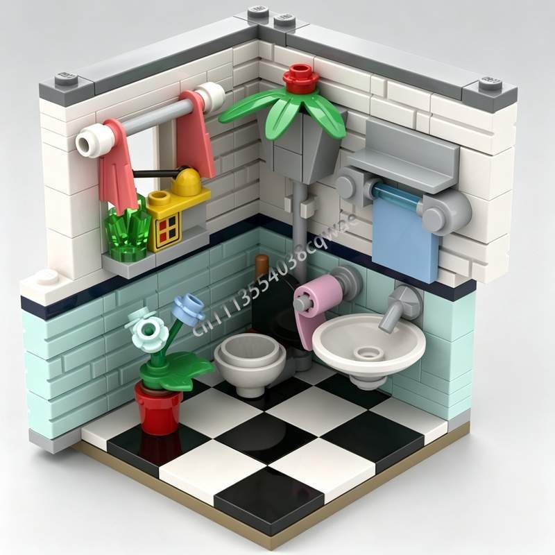 Home Decor Habitat - 145개 부품 욕실 환경 인테리어 모델