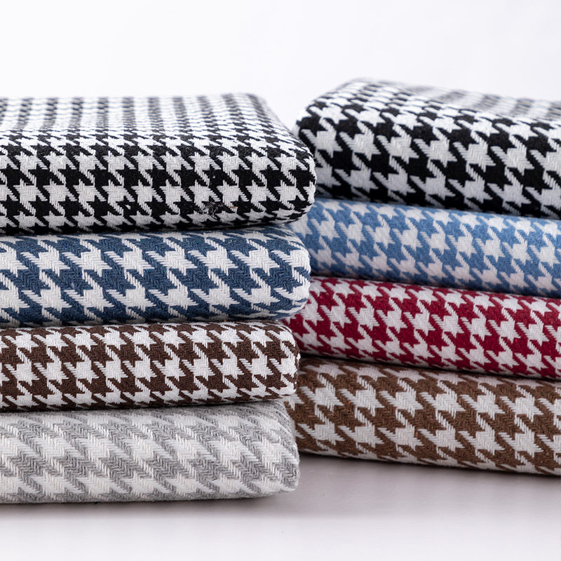 Linen Table Runner - 146cm 폭 고급 하운드투스 패브릭 면과