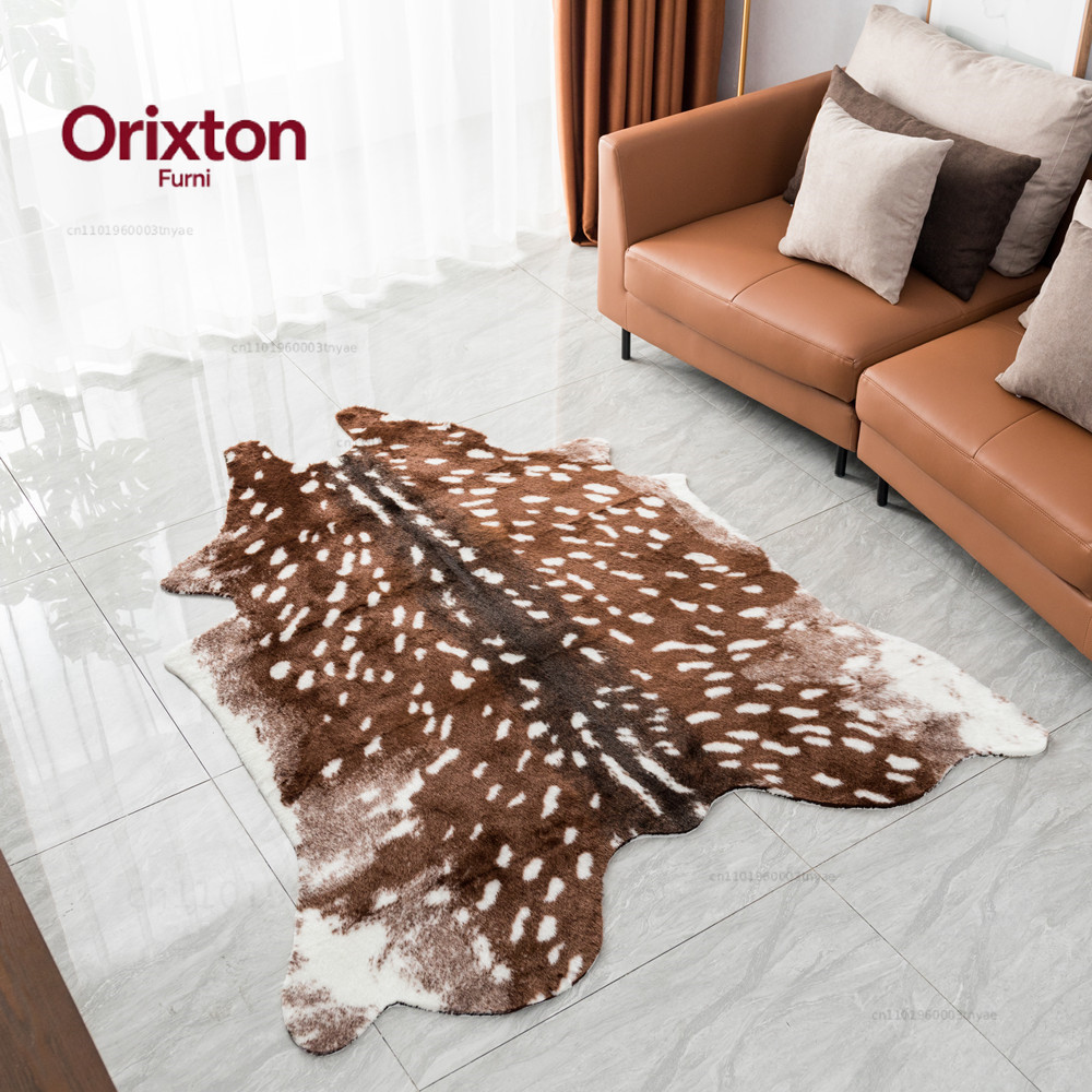 Cowhide Rug Faux - 패션 핫 페이크 사슴 무늬 카펫