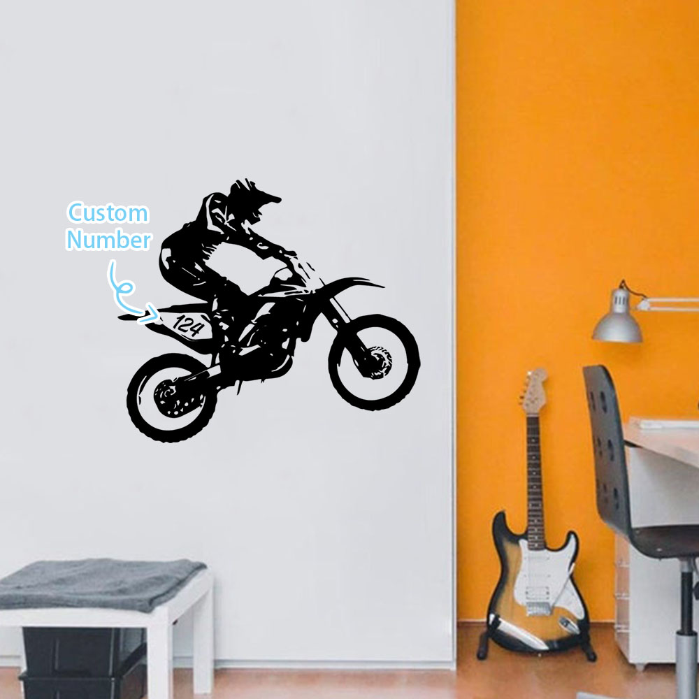 Home Decor Wall Tiles - 1PC Diy 오토바이 운전자 사용자 정의