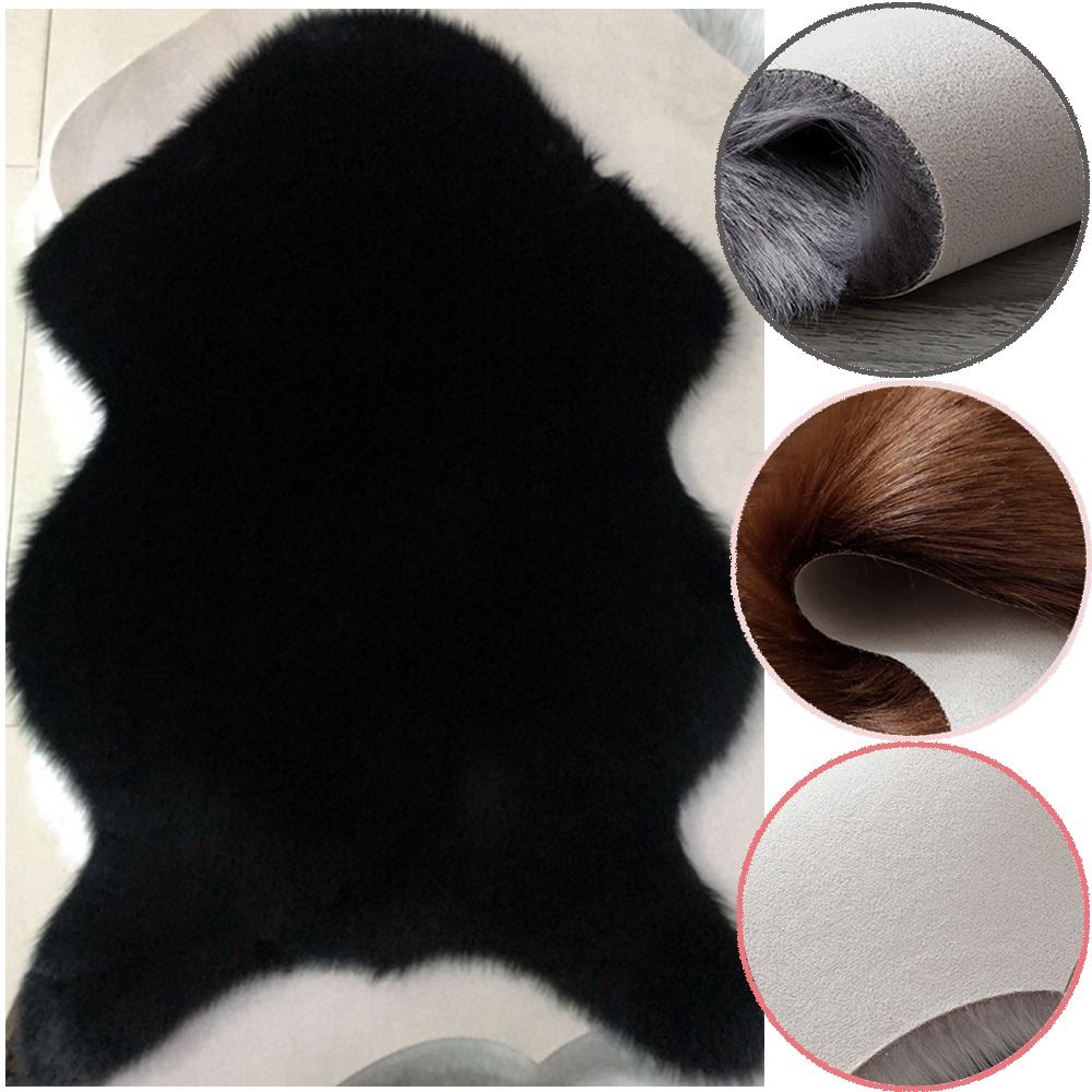 Cowhide Rug Faux - 플러시 부드러운 양가죽 침실 카펫, 모조