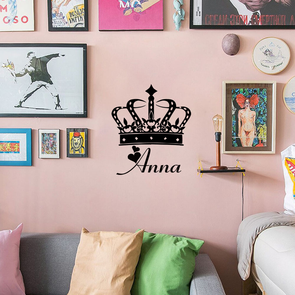Home Decor Wall Tiles - 1PC 우수한 여왕 맞춤형 텍스트 Pvc