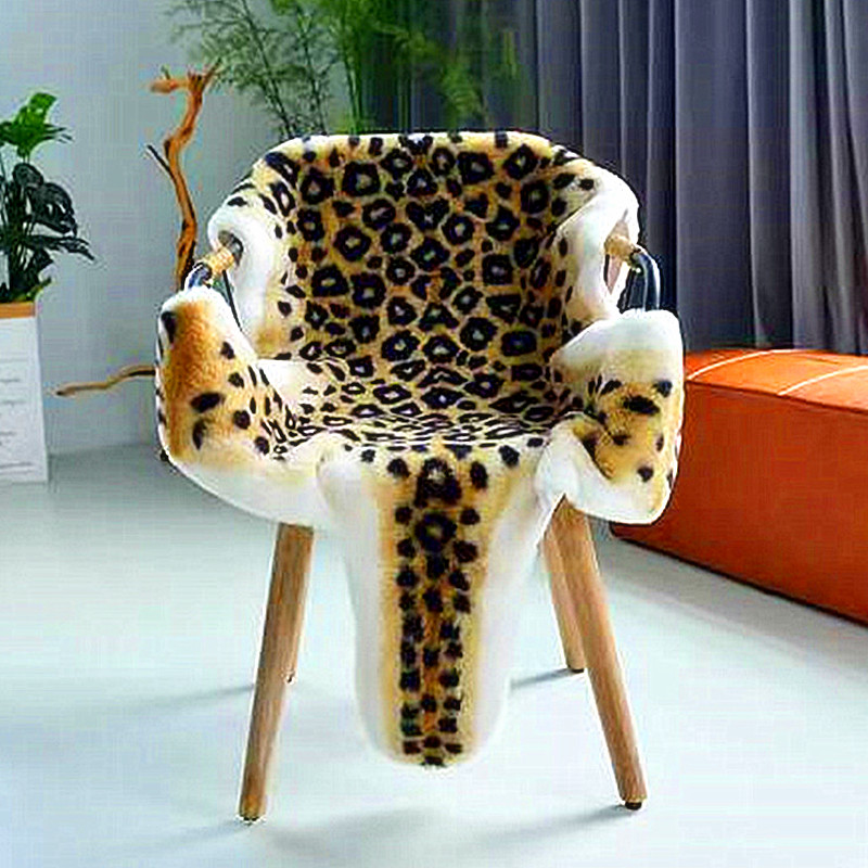 Cowhide Rug Faux - 150x100cm 표범 인쇄 대형 가짜 쇠가죽