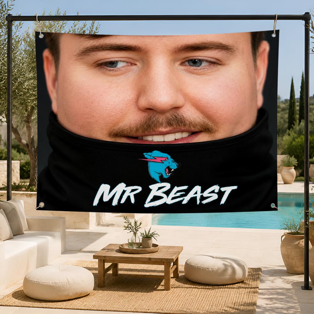 Home Decor Youtube Videos - 비디오 M-MrBeast 유튜브 크리에이터 깃발 팬