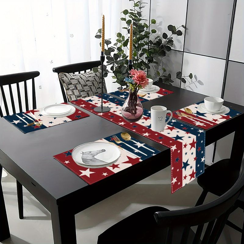 VIKAMA 독립기념일 7월 4일 테이블 러너 플레이스 - Linen Table Runner 리뷰 및 가격