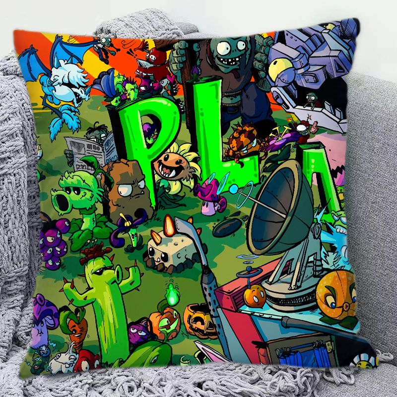 식물 대 좀비 귀여운 만화 양면 패턴 베개 소파 장식  - Decorative Throw Pillow 리뷰 및 가격