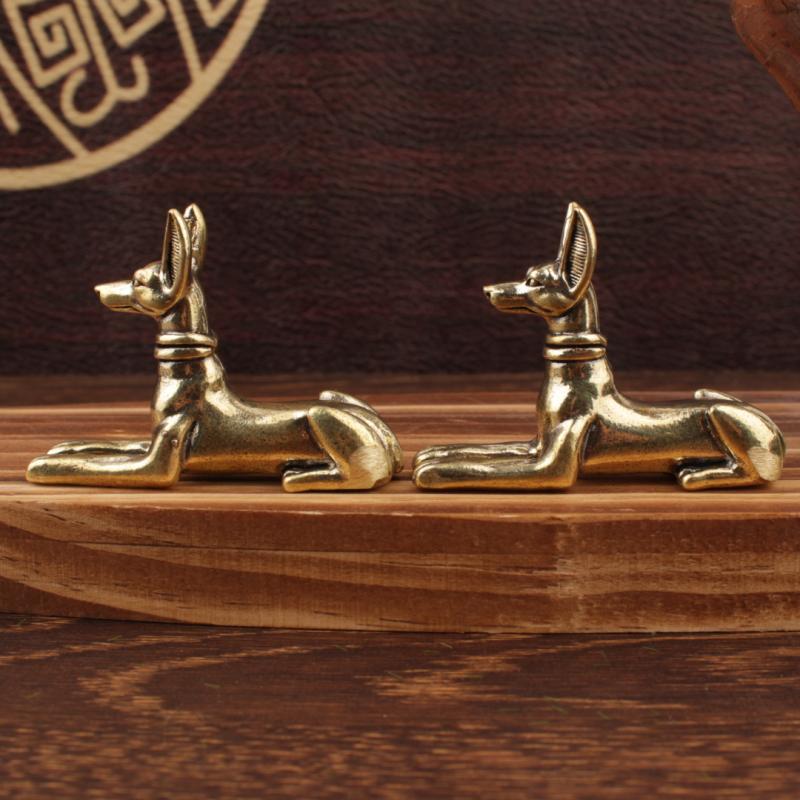 1pc 빈티지 황동 이집트 파라오 하운드 동상 - 집, - Home Decor Egypt 리뷰 및 가격