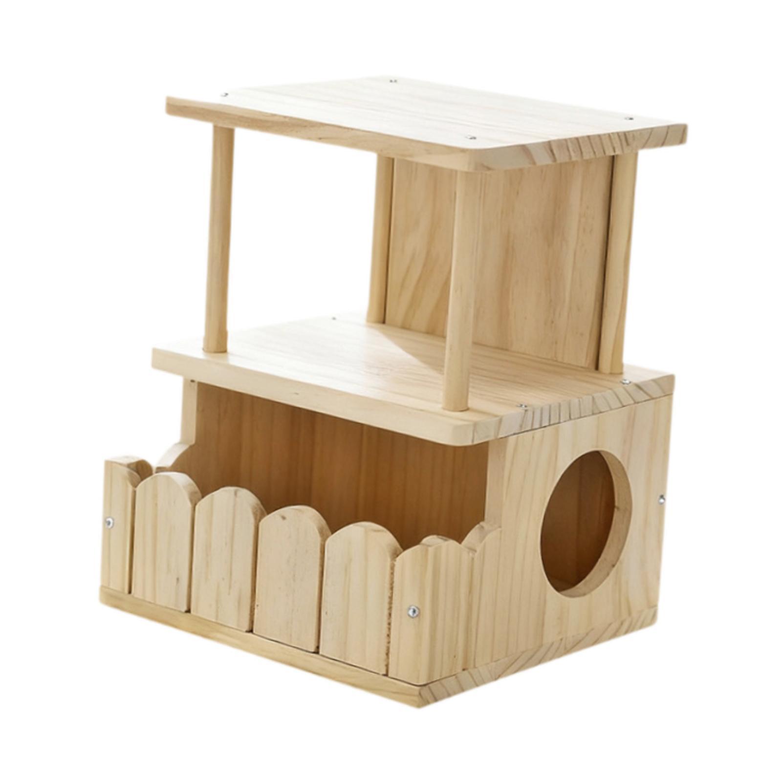 친칠라 애완동물 캐빈 통풍이 잘되는 나무 숨숨집 햄스터 - Home Decor Habitat 리뷰 및 가격