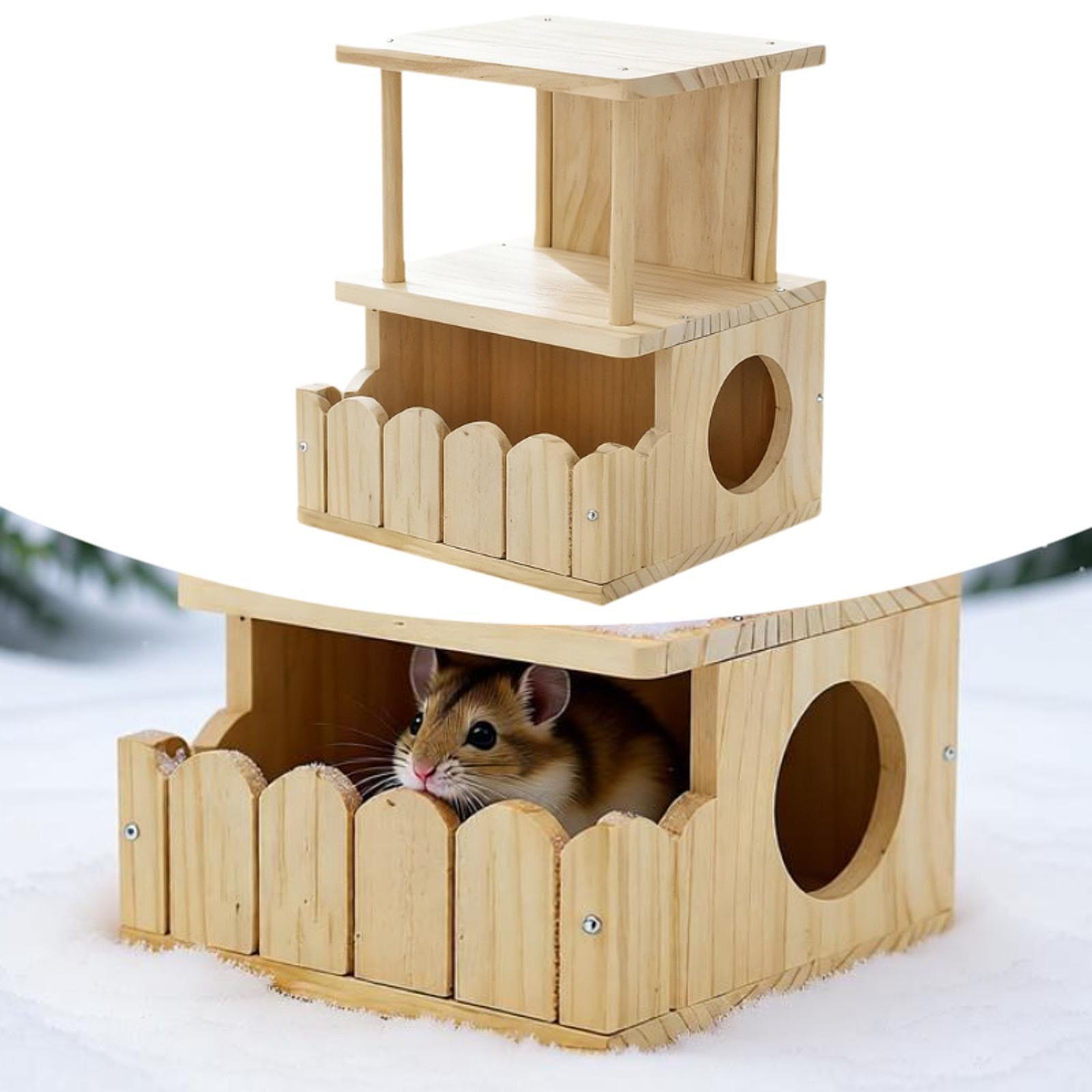 친칠라 애완동물 캐빈 통풍이 잘되는 나무 숨숨집 햄스터 - Home Decor Habitat 리뷰 및 가격