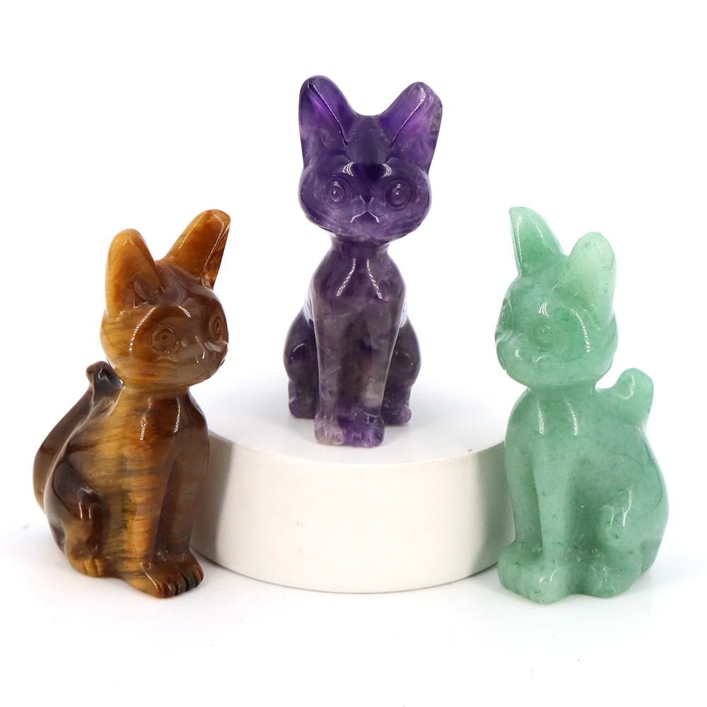 천연석 이집트 고양이 동상 크리스탈 조각 치유 자수정  - Home Decor Egypt 리뷰 및 가격
