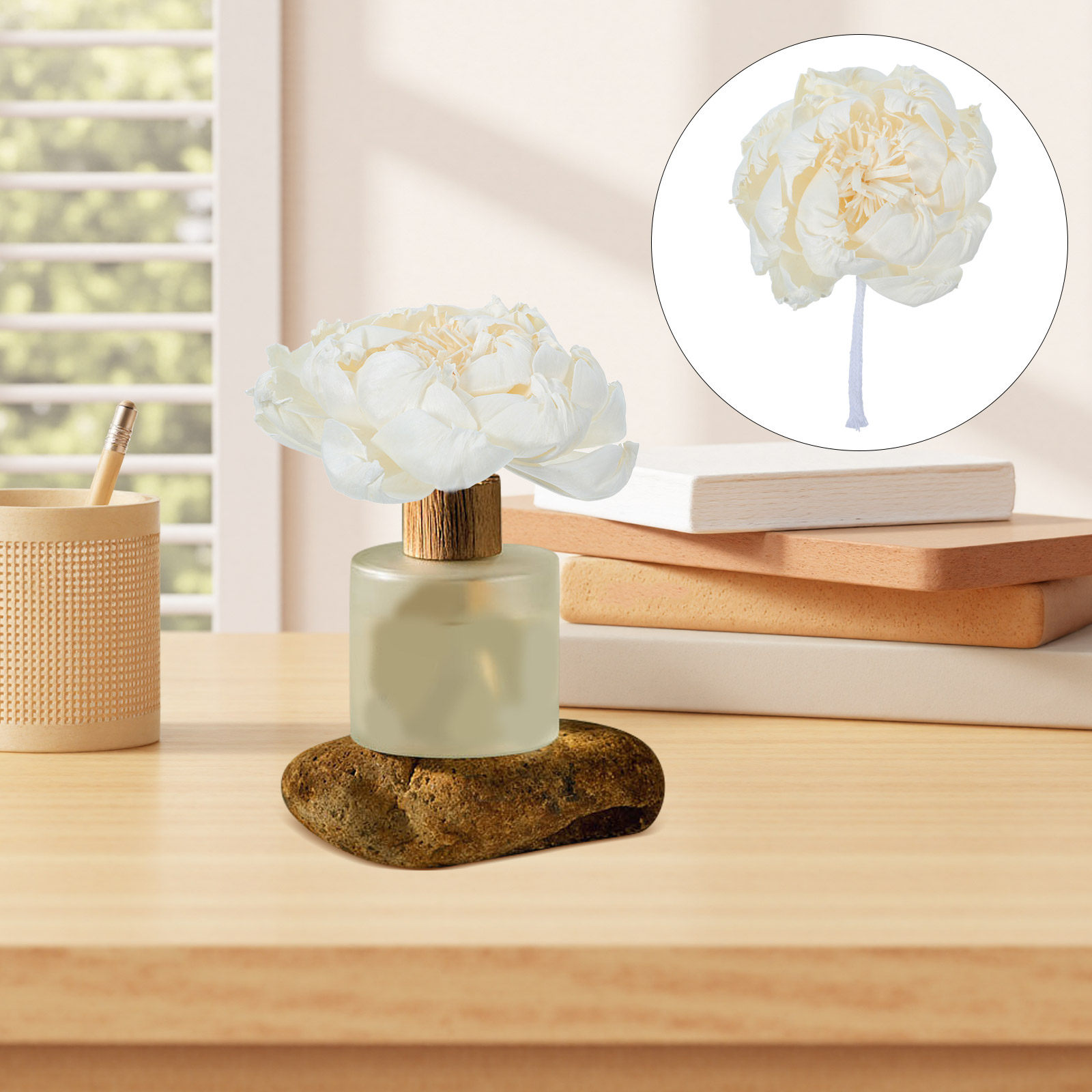 모란꽃 향 디퓨저 12cm 인조 모란꽃 향기로운 장식용 - Home Decor Essentials 리뷰 및 가격