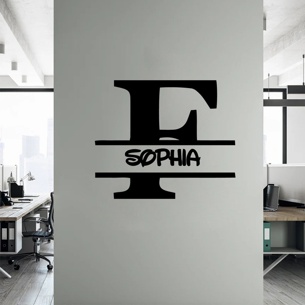 1PC 로맨틱 문자 F 사용자 정의 텍스트 가족 벽 스 - Home Decor Wall Tiles 리뷰 및 가격
