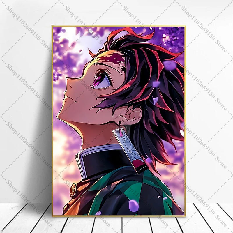 애니메이션 창의적인 그림 홈 데코 액세서리 데몬 슬레이 - Home Decor Frames 리뷰 및 가격