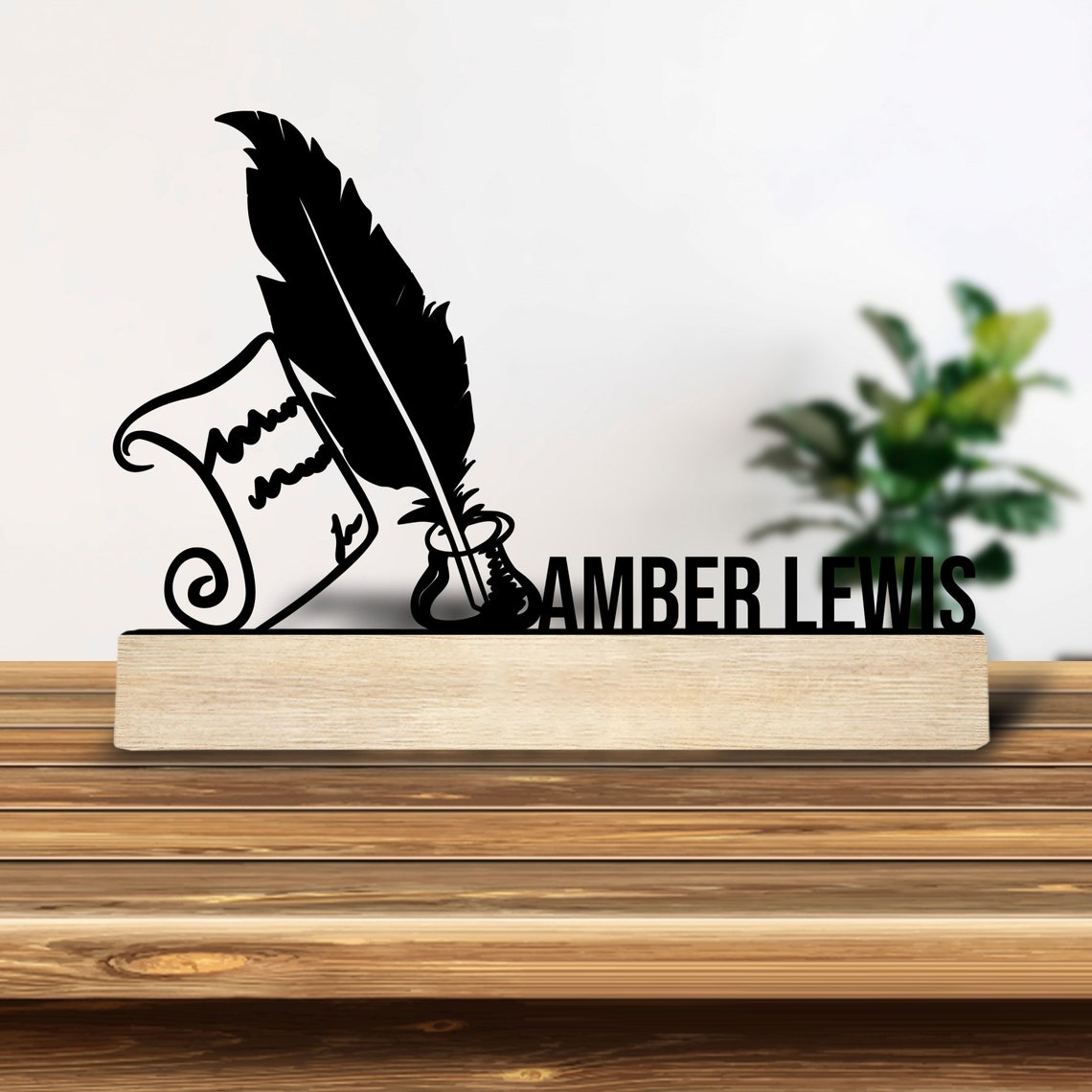 1개 맞춤형 레트로 철제 조각상 장식품, 나무 받침대가 - Home Decor Retailers 리뷰 및 가격