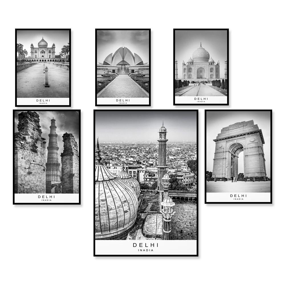 델리 도시 인쇄 그림 포스터, 미니멀리스트 홈 델리 인 - Home Decor Delhi 리뷰 및 가격
