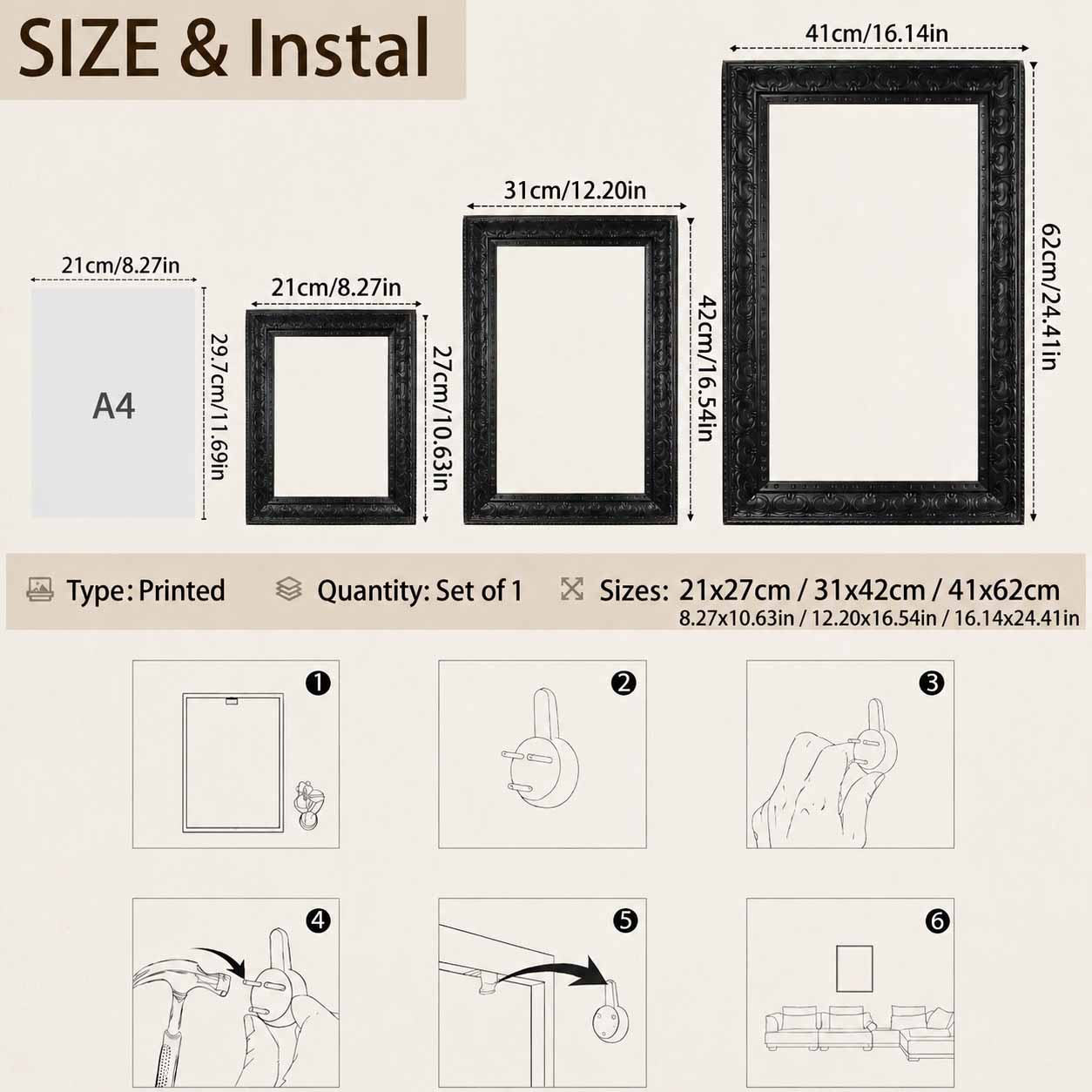 할로윈 벽 장식, 액자형 캔버스 벽 장식 고딕 까마귀  - Home Decor Essentials 리뷰 및 가격