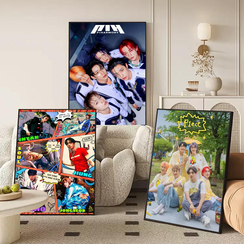 팝 KPOP P_P1하모니 잡지 포스터 장식용 벽 아트 - Home Decor Magazine 리뷰 및 가격
