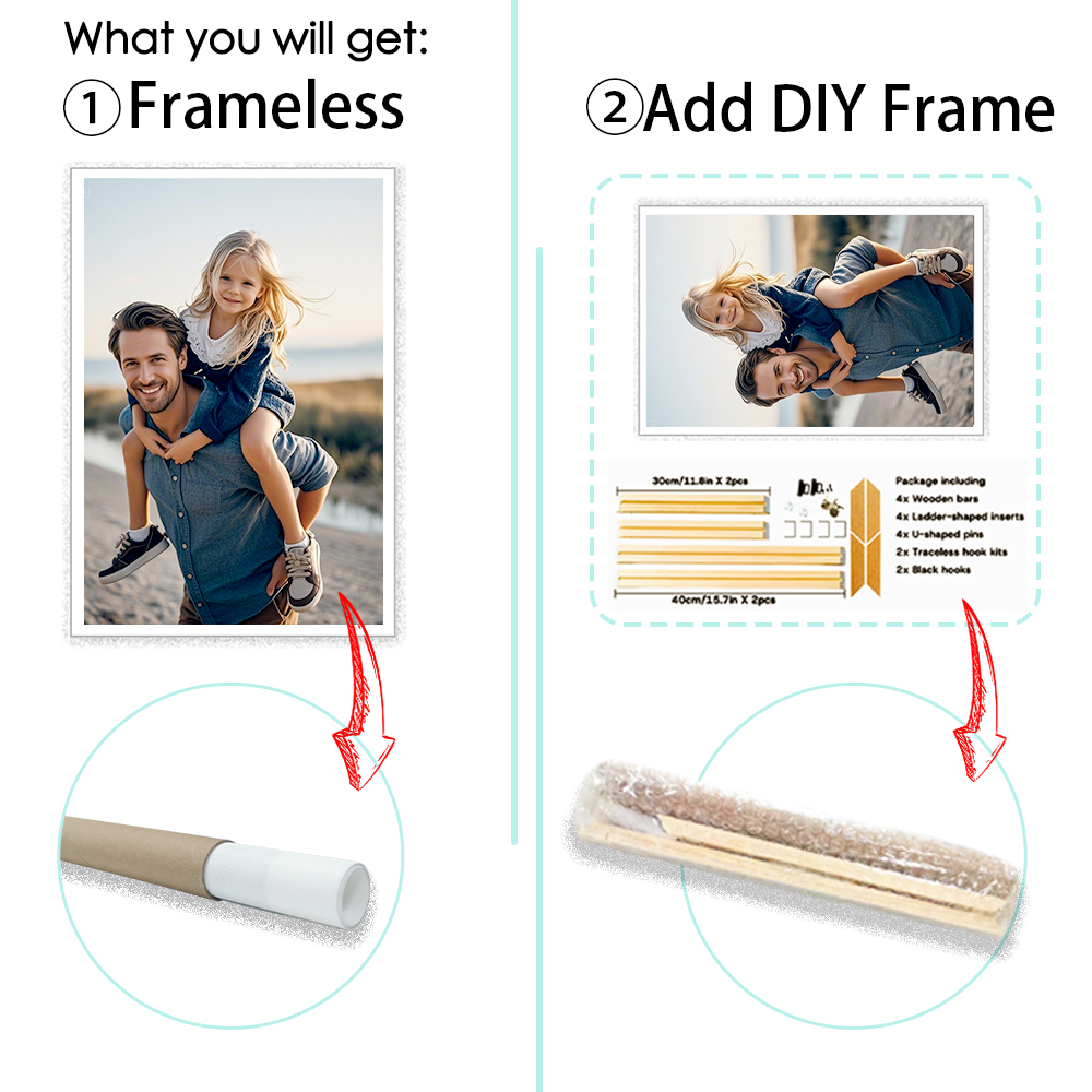 1개 맞춤형 모든 크기의 캔버스 프린트(DIY 프레임  - Home Decor Frames 리뷰 및 가격