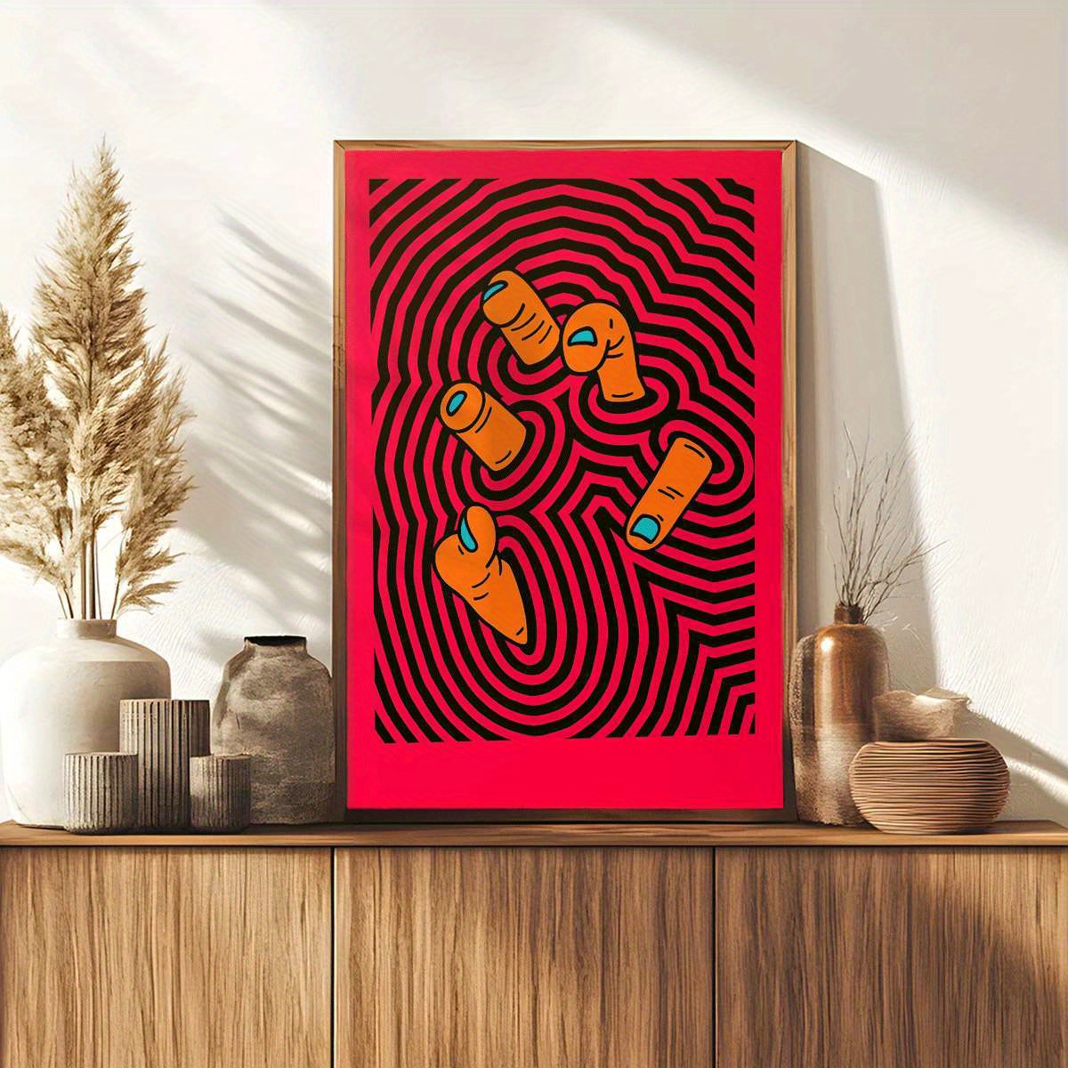 현대 추상 손가락 아트 포스터 거실, 침실, 욕실 장식 - Home Decor Design Interior 리뷰 및 가격