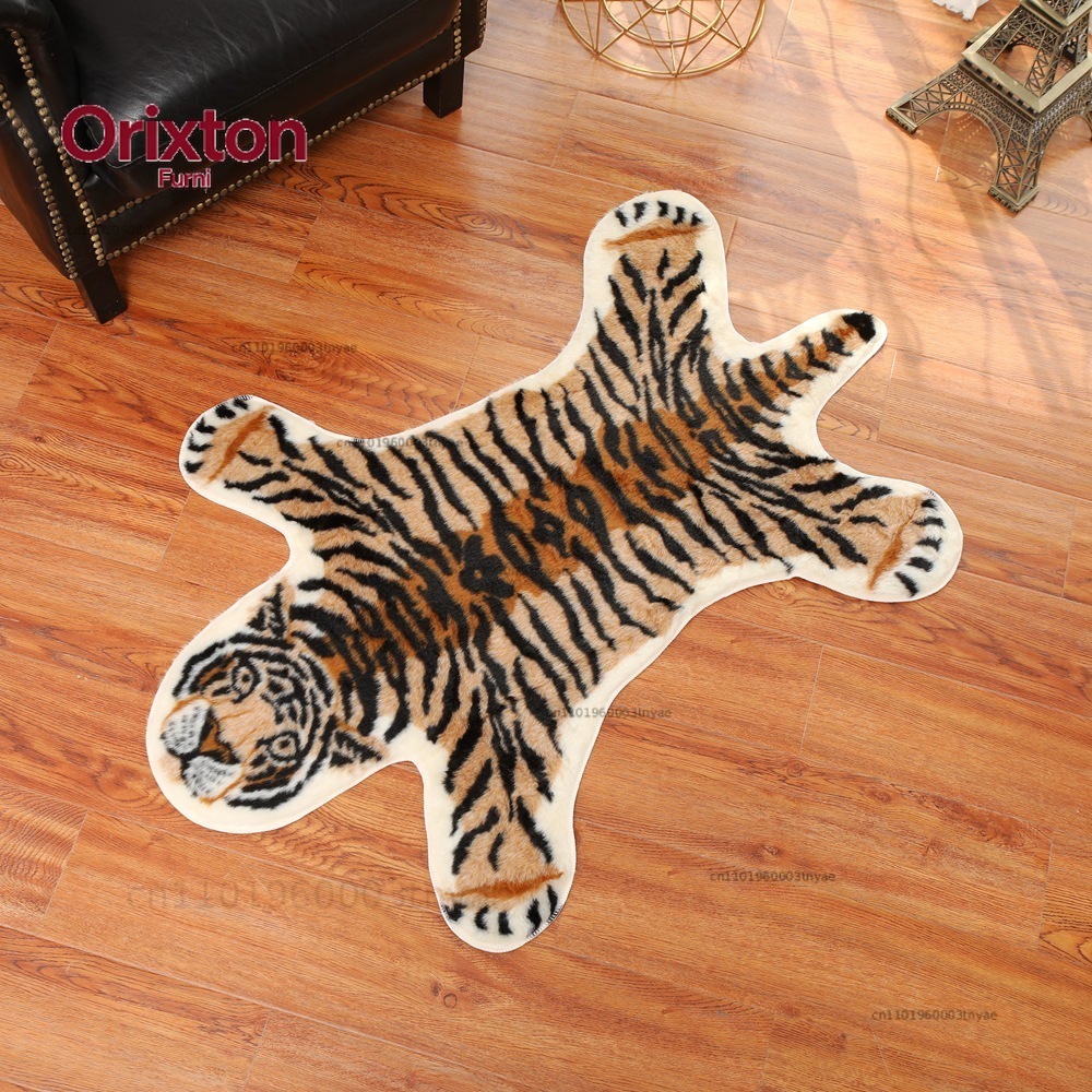 타이거 프린트 러그 카우 레오파드 타이거 프린트 소가죽 - Cowhide Rug Faux 리뷰 및 가격