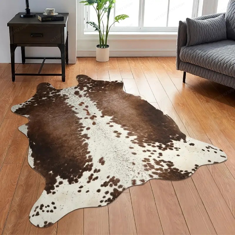 아마존 핫세일 인조 소가죽 러그 세탁 가능 얼룩 방지  - Cowhide Rug Faux 리뷰 및 가격