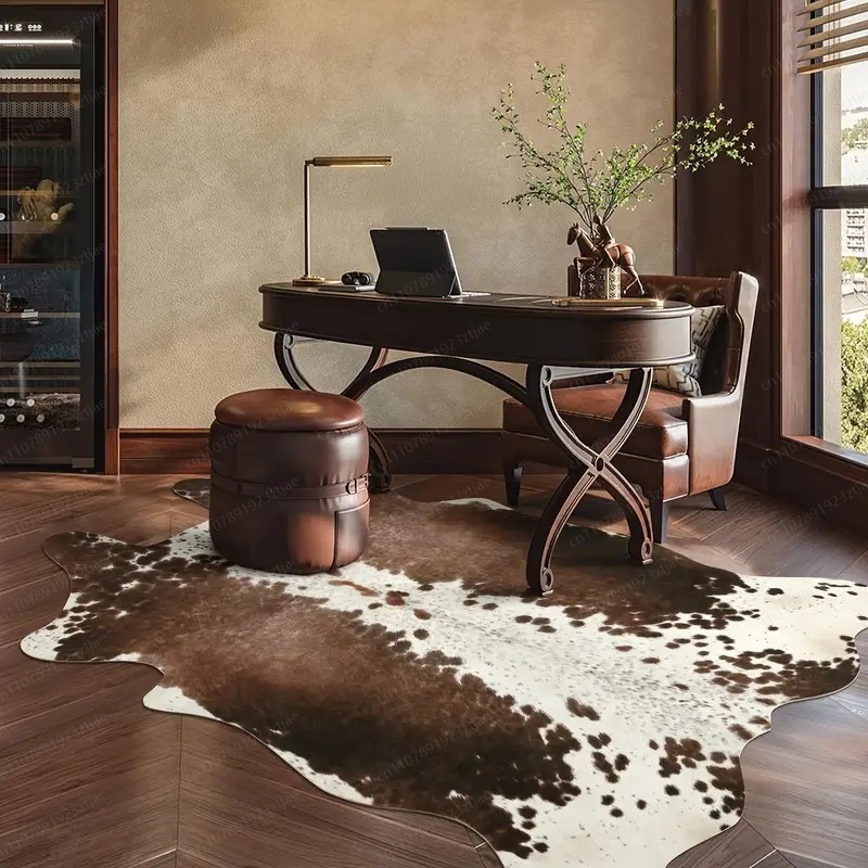 아마존 핫세일 인조 소가죽 러그 세탁 가능 얼룩 방지  - Cowhide Rug Faux 리뷰 및 가격
