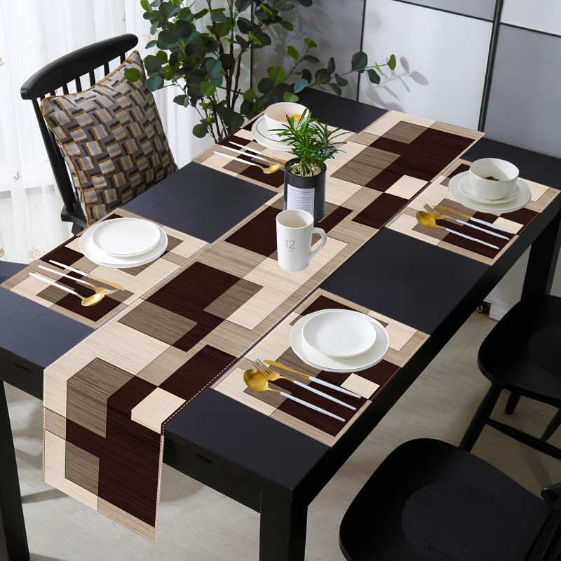 VIKAMA 마이야르 기하학적 스타일 테이블 러너 플레 - Linen Table Runner 리뷰 및 가격