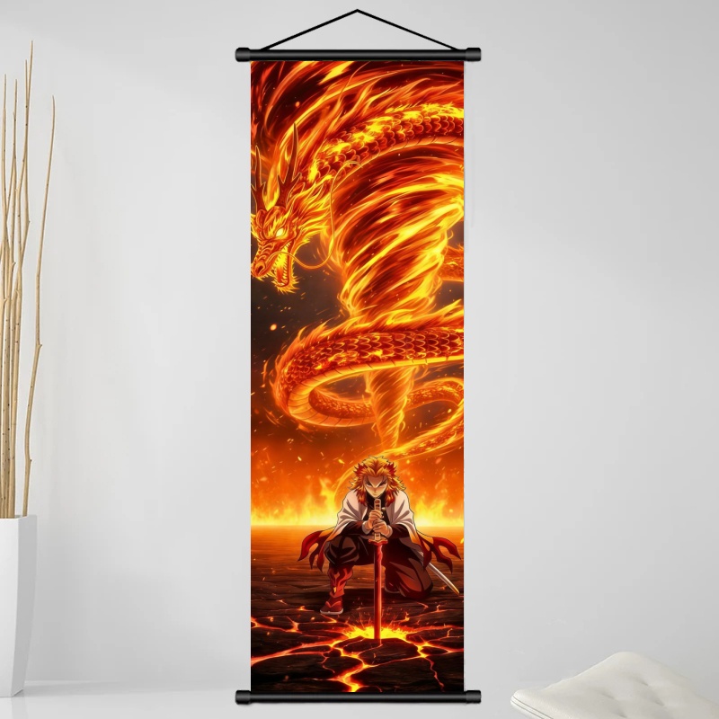 데몬 슬레이어 쿄쥬로 렌고쿠 HD 프린트 애니메이션 패 - Home Decor Retailers 리뷰 및 가격