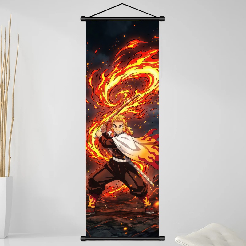 데몬 슬레이어 쿄쥬로 렌고쿠 HD 프린트 애니메이션 패 - Home Decor Retailers 리뷰 및 가격