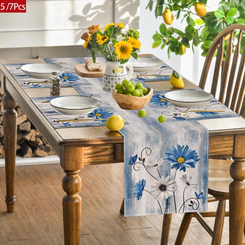 VIKAMA 아메리칸 컨트리 플라워 테이블 러너 플레이 - Linen Table Runner 리뷰 및 가격