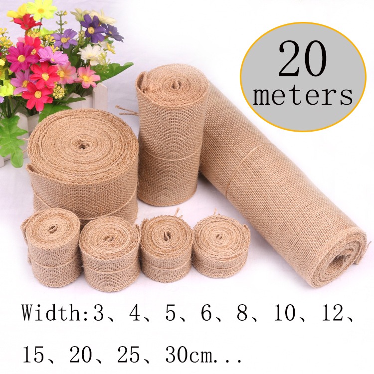 5-30CM 천연 황마 리넨 원단 20M 황마 리넨 리 - Linen Table Runner 리뷰 및 가격