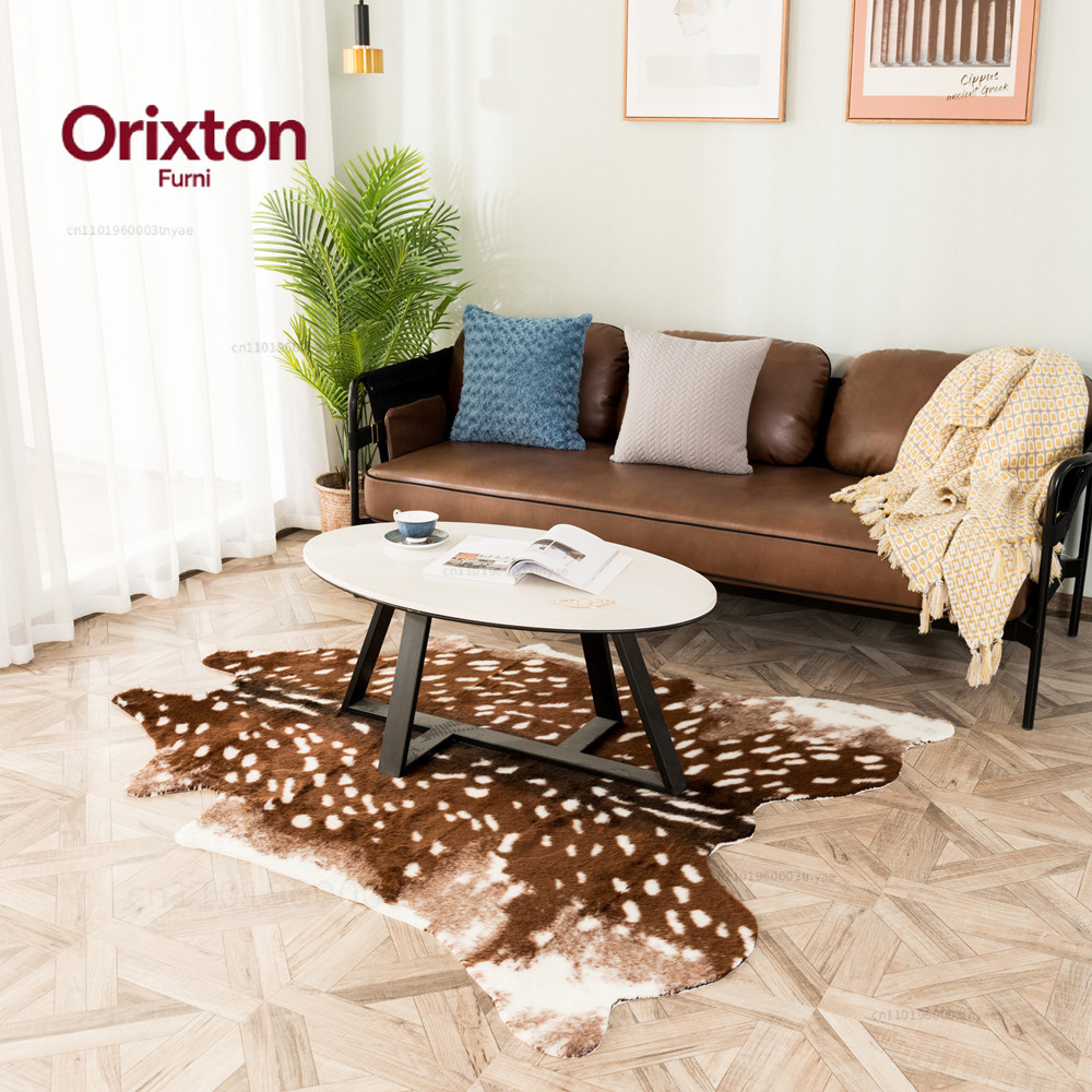 패션 핫 페이크 사슴 무늬 카펫 벨벳 인조 가죽 러그  - Cowhide Rug Faux 리뷰 및 가격