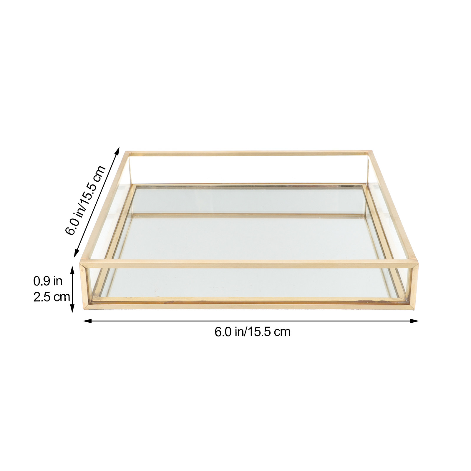 황동 프레임 장식용 유리 화장대 트레이 향수 및 액세서 - Home Decor Frames 리뷰 및 가격