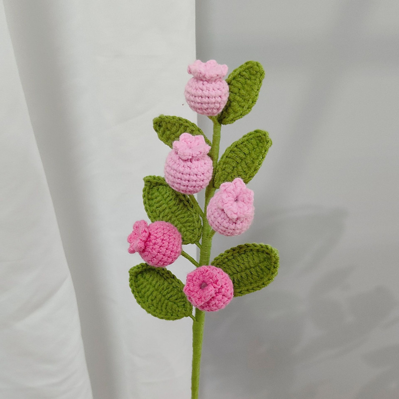 완제품 수제 뜨개질 꽃다발 인공 꽃 홈 데코 시뮬레이션 - Yarn Home Decor 리뷰 및 가격