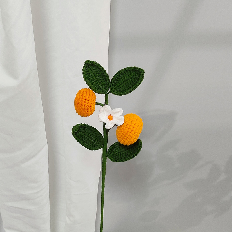 완제품 수제 뜨개질 꽃다발 인공 꽃 홈 데코 시뮬레이션 - Yarn Home Decor 리뷰 및 가격