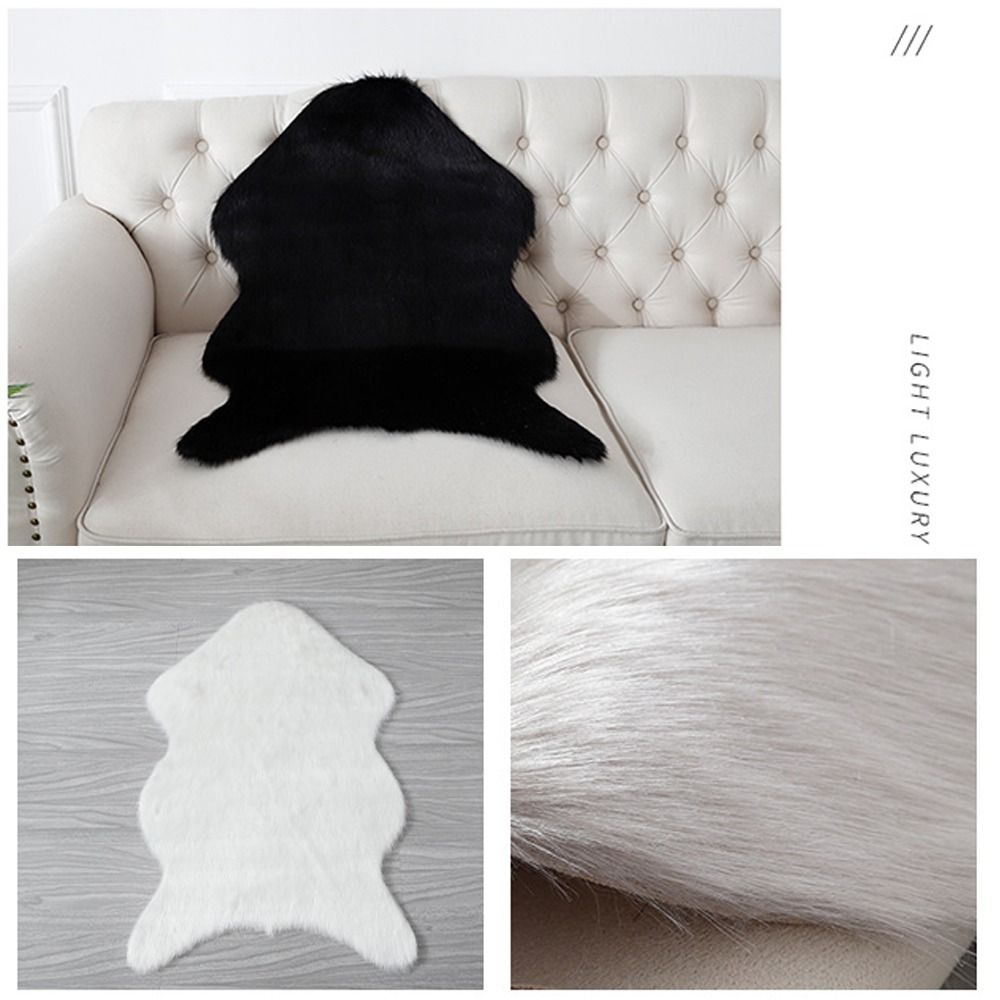 플러시 부드러운 양가죽 침실 카펫, 모조 울 패드, 긴 - Cowhide Rug Faux 리뷰 및 가격