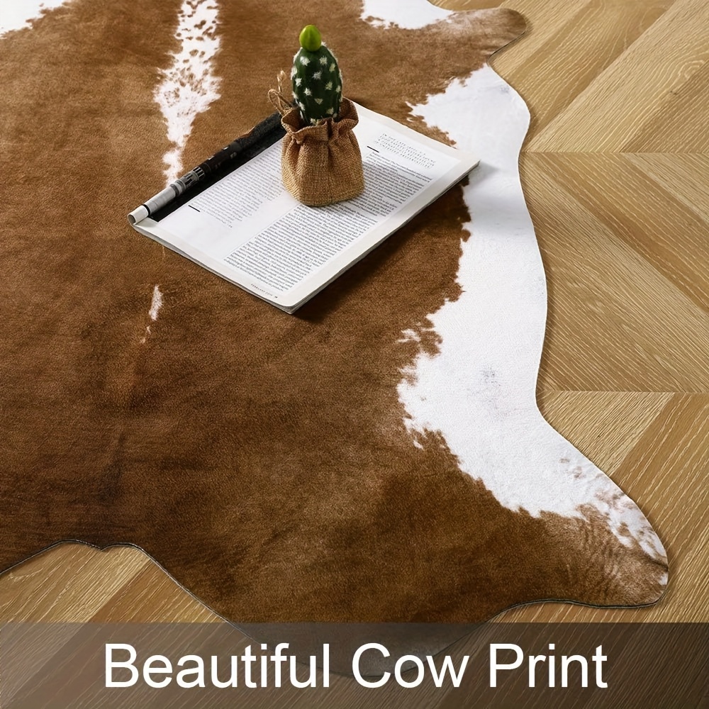미국 스타일 인조 모피 소가죽 카펫 침실용 두꺼운 카펫 - Cowhide Rug Faux 리뷰 및 가격