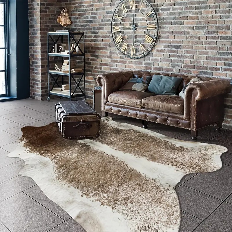 미국 스타일 인조 모피 소가죽 카펫 침실용 두꺼운 카펫 - Cowhide Rug Faux 리뷰 및 가격