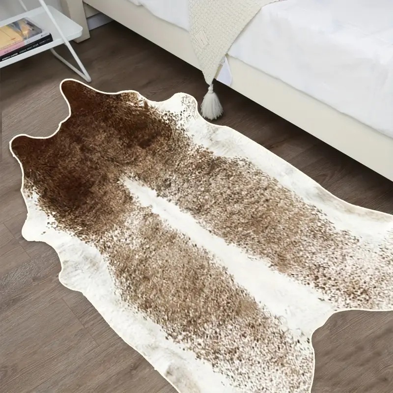 미국 스타일 인조 모피 소가죽 카펫 침실용 두꺼운 카펫 - Cowhide Rug Faux 리뷰 및 가격