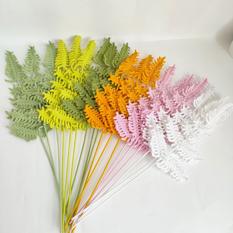 고사리 잎사귀 및 잔디 완제품 꽃 부케, 홈 데코 꽃꽂 - Yarn Home Decor 리뷰 및 가격