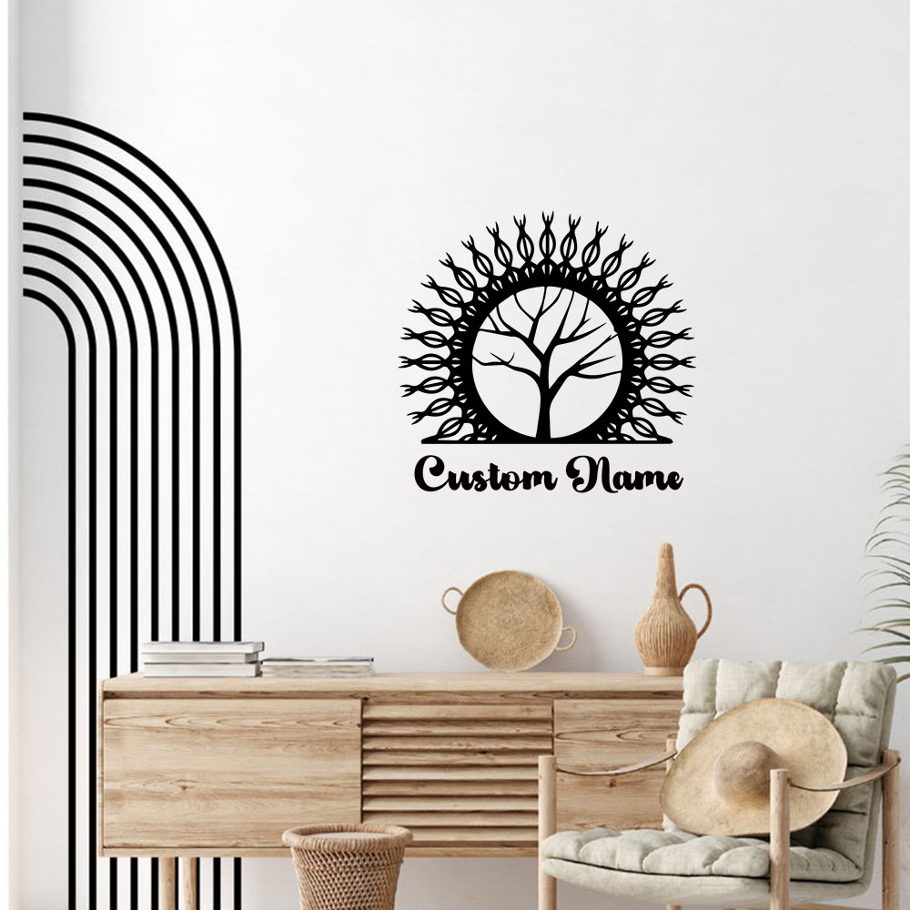 1PC 창의적인 시든 나무 맞춤형 텍스트 홈 장식 액세 - Home Decor Wall Tiles 리뷰 및 가격