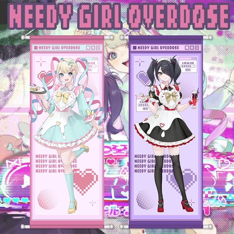 레인 애니메이션 포스터 스크롤 NEEDY GIRL OV - Home Decor Games Free 리뷰 및 가격