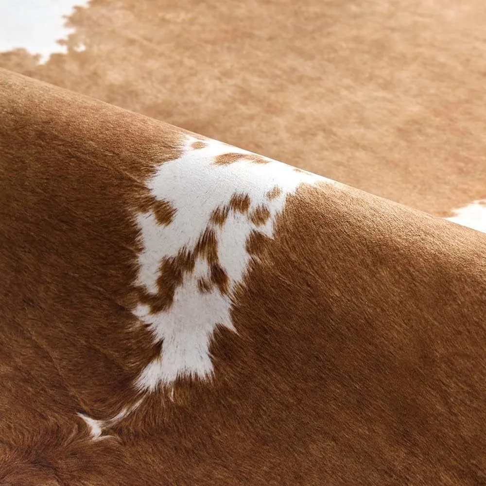 프리미엄 소가죽 무늬 인조 가죽 러그, 거실 및 침실용 - Cowhide Rug Faux 리뷰 및 가격