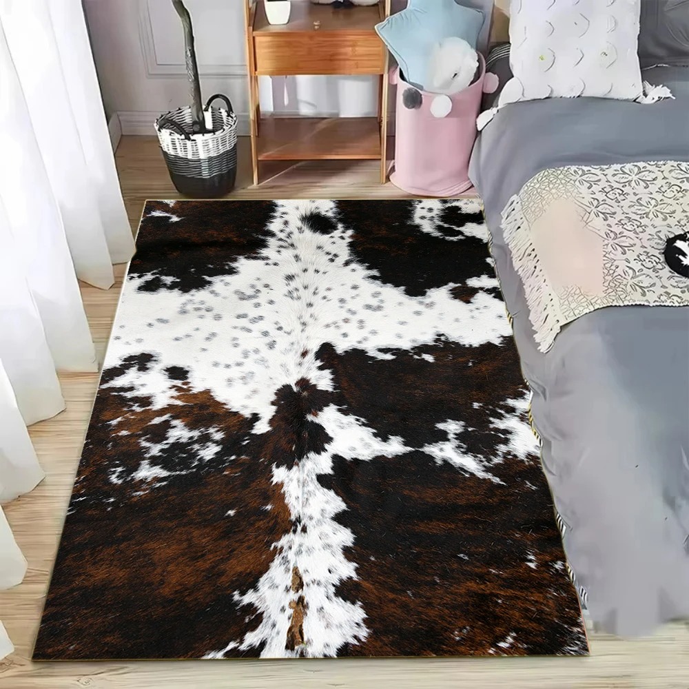 인조 소가죽 패턴 러그, 자연스러운 질감의 홈 데코,  - Cowhide Rug Faux 리뷰 및 가격