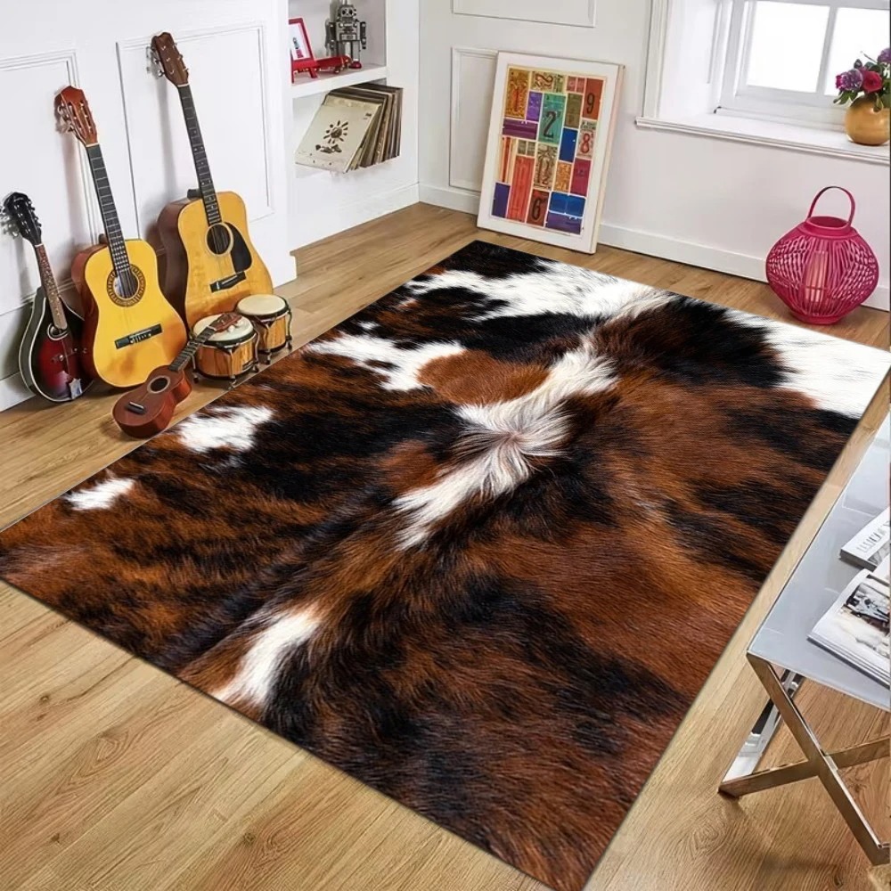 인조 소가죽 패턴 러그, 자연스러운 질감의 홈 데코,  - Cowhide Rug Faux 리뷰 및 가격